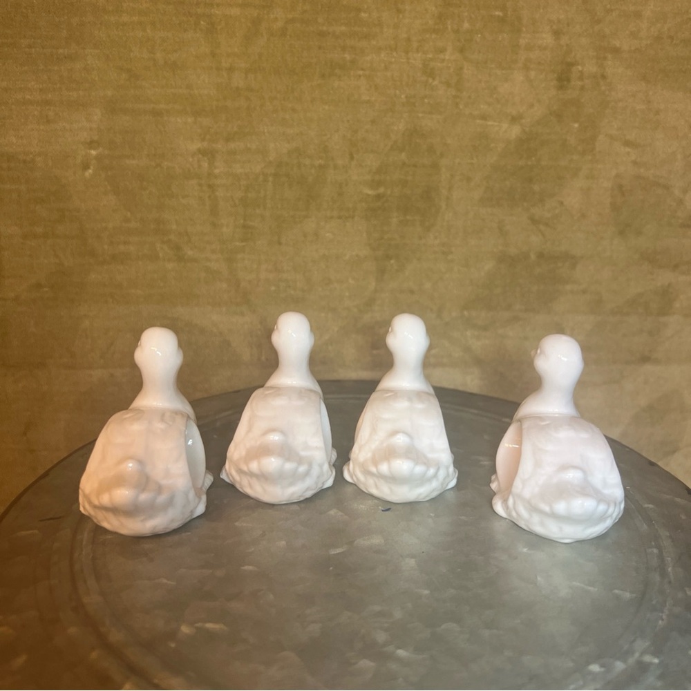 Vintage Shafford Design #2083 Duck Shape Napkin Ring Set Of 4 - Picture 4 of 11